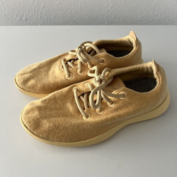 Allbirds Wool Runners WR Women’s Shoes Lace Up Sneakers‎ Yellow Size 9 W9 Merino - Picture 2 of 8